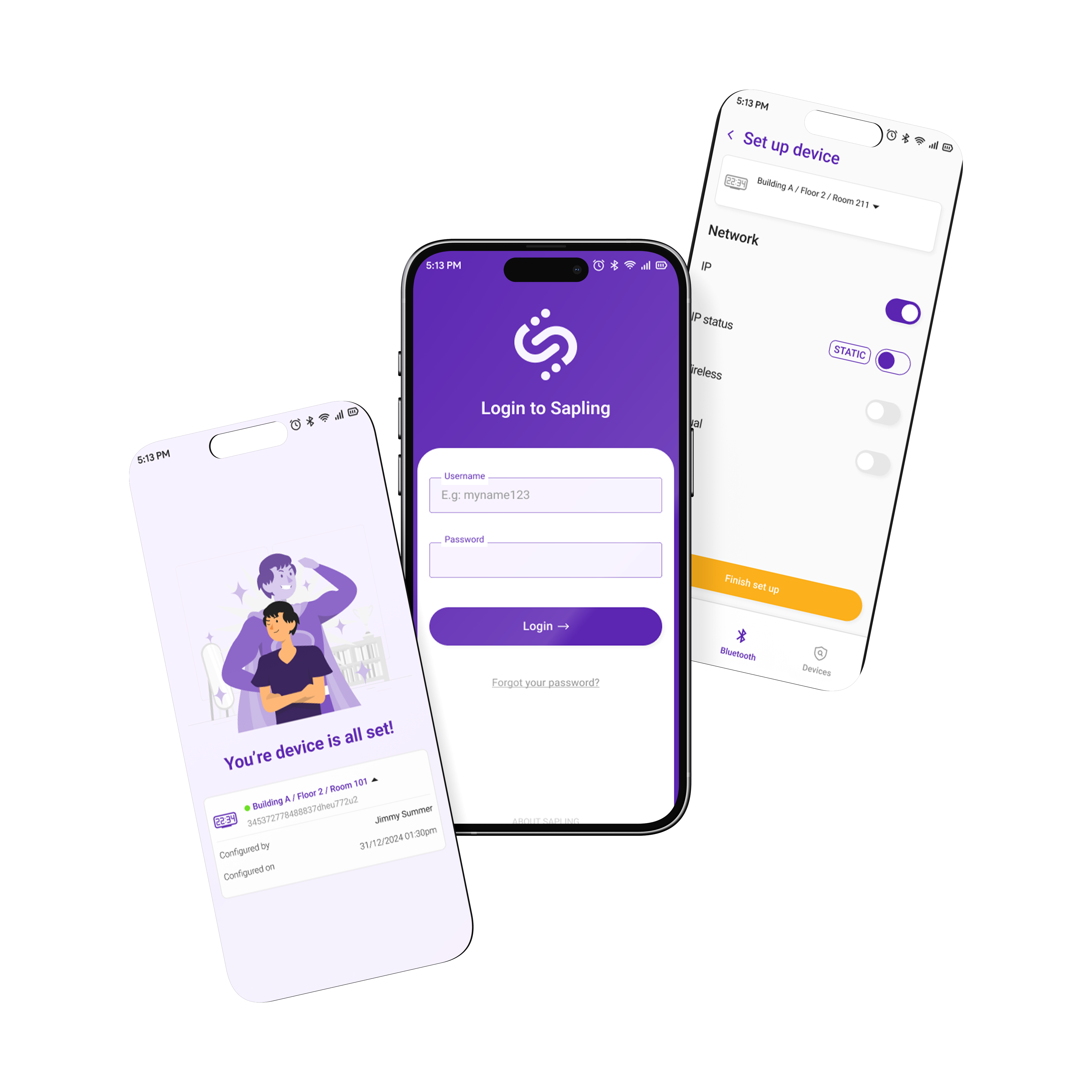 Product design mockup showing results